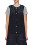 Main View - Click To Enlarge - FAFAMOON - Crocheted Knit Waistcoat