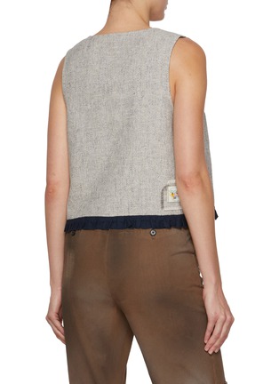 Back View - Click To Enlarge - FAFAMOON - Reversible Embroidered Waistcoat