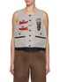 Main View - Click To Enlarge - FAFAMOON - Reversible Embroidered Waistcoat