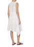 Back View - Click To Enlarge - FAFAMOON - Tiered Draped Cotton Dress