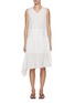 Main View - Click To Enlarge - FAFAMOON - Tiered Draped Cotton Dress