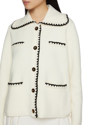  - CRUSH COLLECTION - Contrast Trim Button Up Jacket