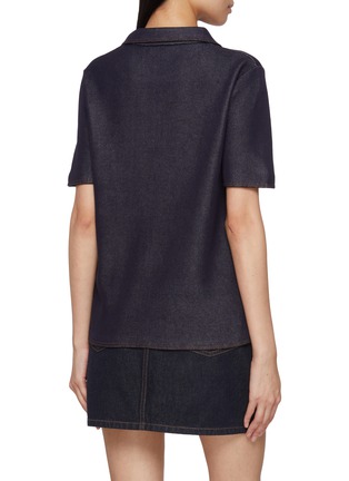 Back View - Click To Enlarge - CRUSH COLLECTION - Denim Look Polo Shirt