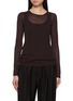 Main View - Click To Enlarge - CRUSH COLLECTION - Layered Crewneck Wool Top