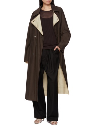 Figure View - Click To Enlarge - CRUSH COLLECTION - Layered Crewneck Wool Top