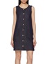 Main View - Click To Enlarge - CRUSH COLLECTION - Denim Look Vest Dress