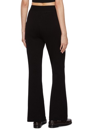 Back View - Click To Enlarge - CRUSH COLLECTION - High Rise Flared Knit Pants