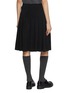 Back View - Click To Enlarge - CRUSH COLLECTION - Pleated Knee Length Wool Skirt