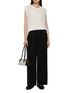 Figure View - Click To Enlarge - CRUSH COLLECTION - Velvet Pointelle Round Neck Vest