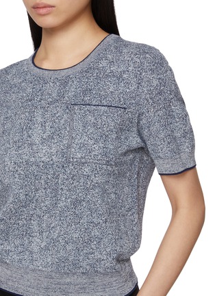  - CRUSH COLLECTION - Denim Look Crewneck T-Shirt