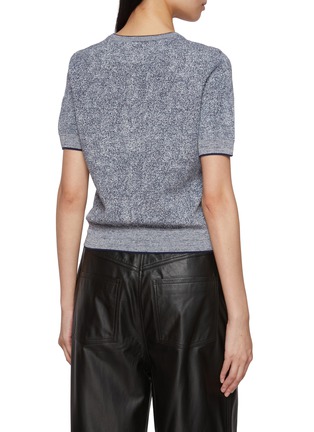 Back View - Click To Enlarge - CRUSH COLLECTION - Denim Look Crewneck T-Shirt