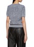 Back View - Click To Enlarge - CRUSH COLLECTION - Denim Look Crewneck T-Shirt