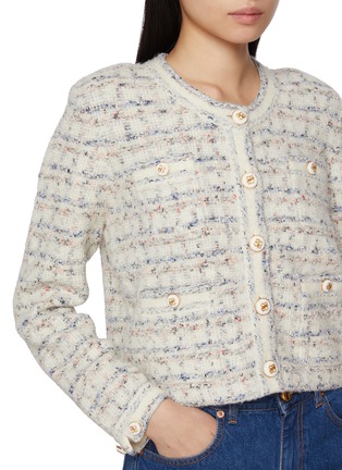  - CRUSH COLLECTION - Checkered Tweed Jacket