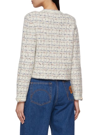 Back View - Click To Enlarge - CRUSH COLLECTION - Checkered Tweed Jacket