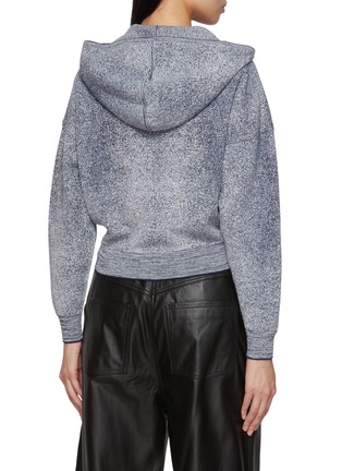 Back View - Click To Enlarge - CRUSH COLLECTION - Denim Look Hooded Cardigan