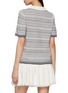 Back View - Click To Enlarge - CRUSH COLLECTION - Striped Wool Polo Shirt