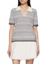 Main View - Click To Enlarge - CRUSH COLLECTION - Striped Wool Polo Shirt