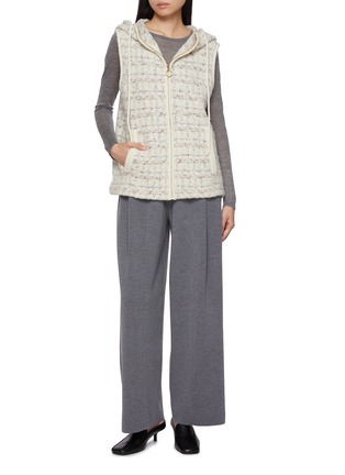 Figure View - Click To Enlarge - CRUSH COLLECTION - Checkered Tweed Gilet