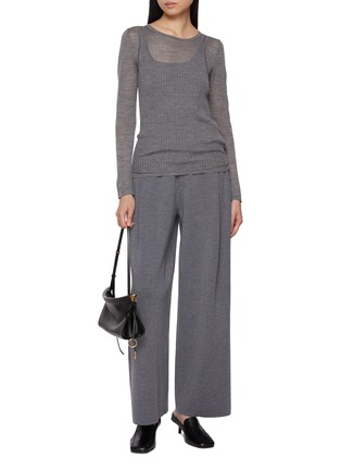 Figure View - Click To Enlarge - CRUSH COLLECTION - Wide Leg Pants