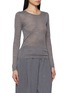 Detail View - Click To Enlarge - CRUSH COLLECTION - Layered Crewneck Wool Top