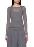 Main View - Click To Enlarge - CRUSH COLLECTION - Layered Crewneck Wool Top