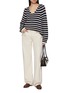 Figure View - Click To Enlarge - CRUSH COLLECTION - Striped Knit Top