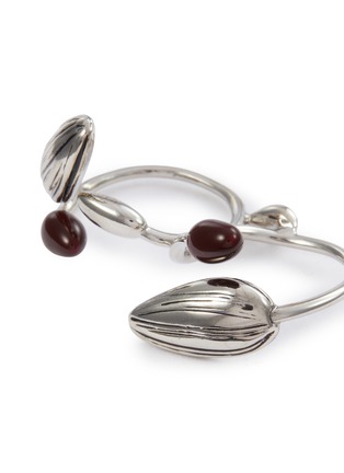 Detail View - Click To Enlarge - LEMAIRE - Girasol Silver Plated Brass Double Ring