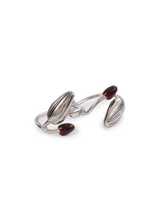 Main View - Click To Enlarge - LEMAIRE - Girasol Silver Plated Brass Double Ring