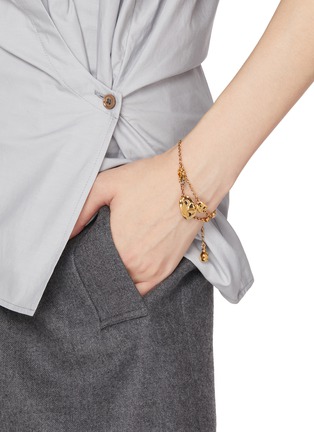 Figure View - Click To Enlarge - LEMAIRE - Estampe Gold Plated Brass Bracelet