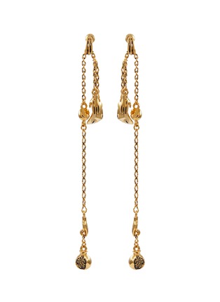 Main View - Click To Enlarge - LEMAIRE - Estampe Gold Plated Brass Earrings