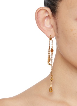 Figure View - Click To Enlarge - LEMAIRE - Estampe Gold Plated Brass Earrings