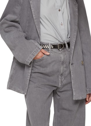 Figure View - Click To Enlarge - LEMAIRE - Almond Stud Leather Belt