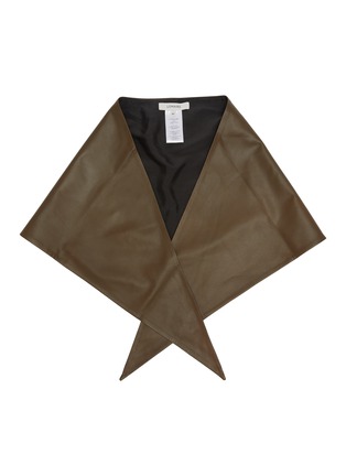 Main View - Click To Enlarge - LEMAIRE - Large Leather Triangle Scarf