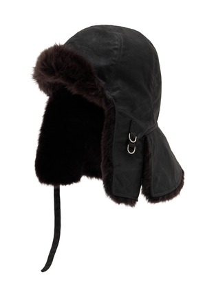 Main View - Click To Enlarge - LEMAIRE - Reversible Shearling Cotton Aviator Hat