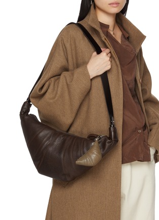 Figure View - Click To Enlarge - LEMAIRE - Mini Croissant Leather Keyring