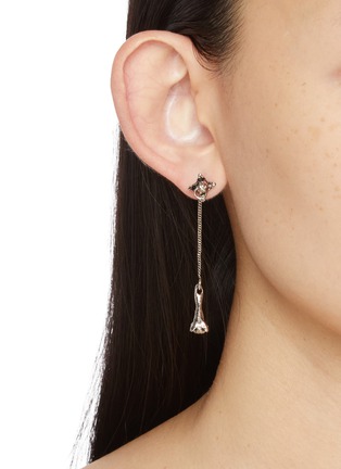 Front View - Click To Enlarge - LEMAIRE - Clove Brass Drop Earrings