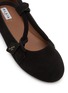 Detail View - Click To Enlarge - ALAÏA - Le Teckel Suede Ballerina Flats