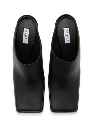 Detail View - Click To Enlarge - ALAÏA - Square 90 Leather Mules