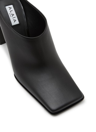 Detail View - Click To Enlarge - ALAÏA - Square 90 Leather Mules