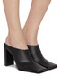 Figure View - Click To Enlarge - ALAÏA - Square 90 Leather Mules