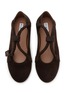 Detail View - Click To Enlarge - ALAÏA - Le Teckel Suede Ballerina Flats