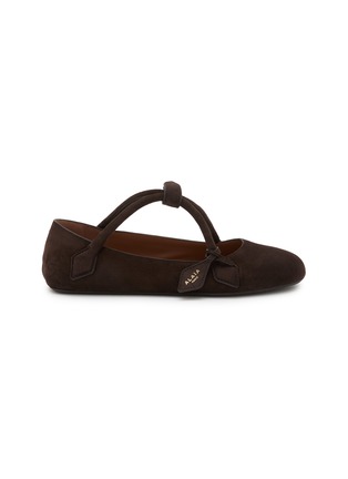 Main View - Click To Enlarge - ALAÏA - Le Teckel Suede Ballerina Flats