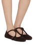 Figure View - Click To Enlarge - ALAÏA - Le Teckel Suede Ballerina Flats