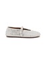 Main View - Click To Enlarge - ALAÏA - La Ballerine Crystal Leather Mary Jane Flats