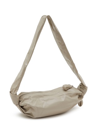 Detail View - Click To Enlarge - LEMAIRE - Small Soft Croissant Paper Leather Crossbody Bag