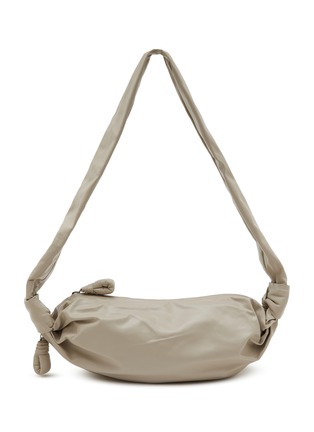 Main View - Click To Enlarge - LEMAIRE - Small Soft Croissant Paper Leather Crossbody Bag