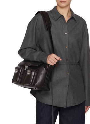 Figure View - Click To Enlarge - LEMAIRE - Medium Gear Vegetable Leather Bag