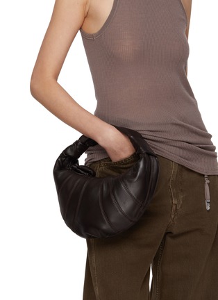 Figure View - Click To Enlarge - LEMAIRE - Mini Fortune Croissant Leather Bag