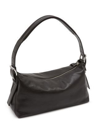 Detail View - Click To Enlarge - LEMAIRE - Belted Baguette Paper Lux Leather Bag