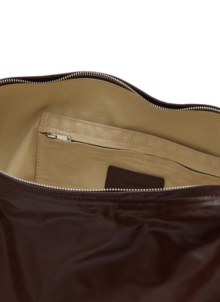 Detail View - Click To Enlarge - LEMAIRE - Medium Soft Croissant Paper Leather Crossbody Bag